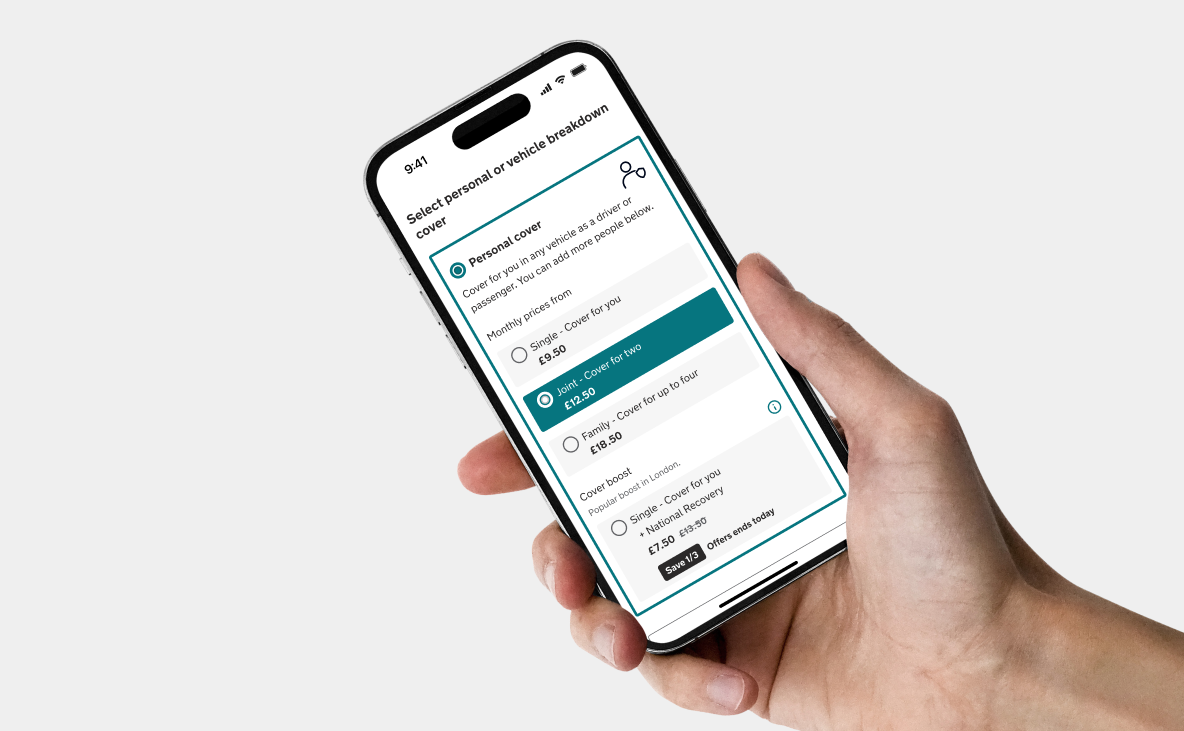 Cover selection CRO variant test interface